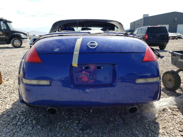 JN1AZ36D84T110596 - 2004 NISSAN 350Z ROADSTER BLUE photo 6