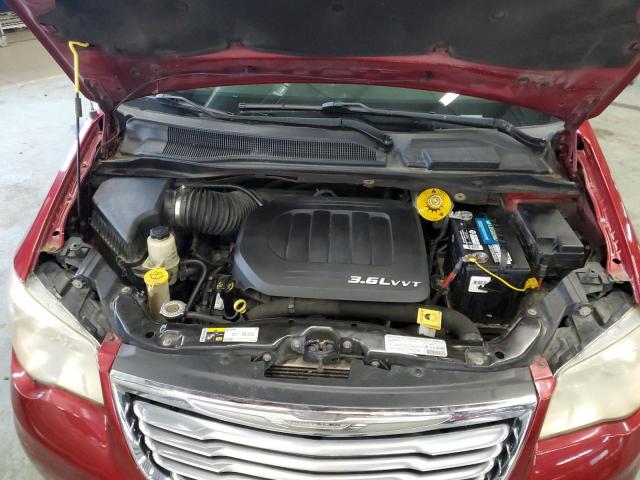 2C4RC1BG4DR775007 - 2013 CHRYSLER TOWN & COU TOURING BURGUNDY photo 11