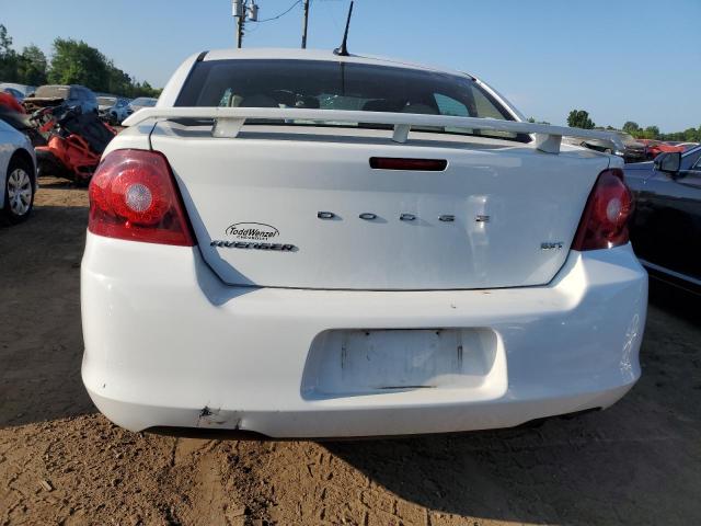 1C3CDZCB1EN234018 - 2014 DODGE AVENGER SXT WHITE photo 6