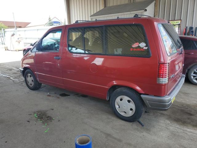 1FMDA11U4VZA42899 - 1997 FORD AEROSTAR RED photo 2