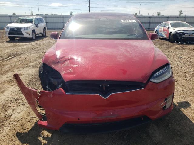 5YJXCAE20HF061352 - 2017 TESLA MODEL X RED photo 5