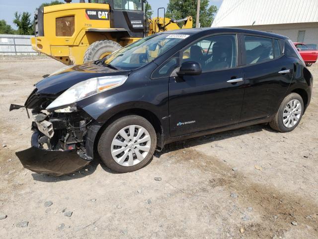 1N4AZ0CP5EC331543 - 2014 NISSAN LEAF S BLACK photo 1