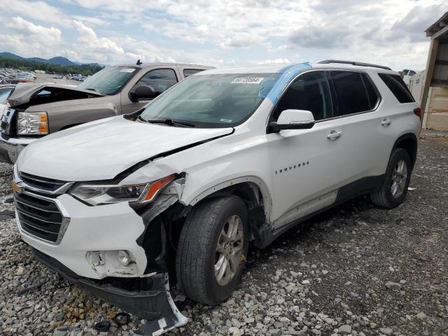 1GNEVGKWXKJ194283 - 2019 CHEVROLET TRAVERSE LT WHITE photo 1