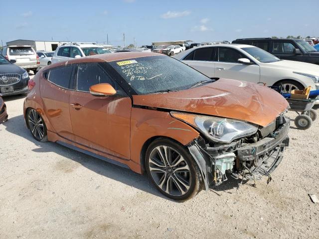 KMHTC6AE9GU291923 - 2016 HYUNDAI VELOSTER TURBO ORANGE photo 4