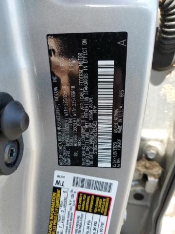 5TDGZRBH7NS192453 - 2022 TOYOTA HIGHLANDER XLE Gümüş foto 12