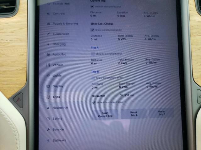 5YJSA1E27KF309474 - 2019 TESLA MODEL S Սև լուսանկար 9