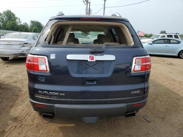5GZEV237X8J206197 - 2008 SATURN OUTLOOK XR BLUE photo 6