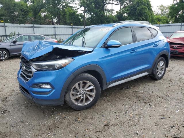 KM8J33A42JU637282 - 2018 HYUNDAI TUCSON SEL BLUE photo 1