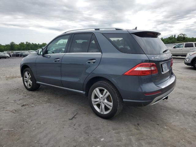 4JGDA5HB3FA593773 - 2015 MERCEDES-BENZ ML 350 4MATIC GRAY photo 2