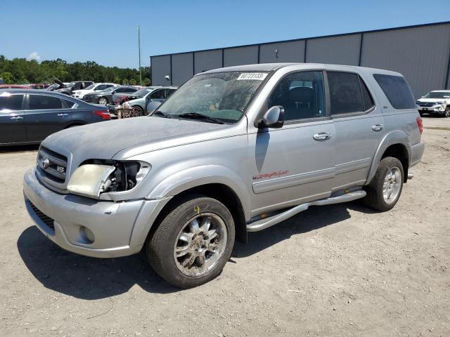 5TDZT34A52S102896 - 2002 TOYOTA SEQUOIA SR5 SILVER photo 1