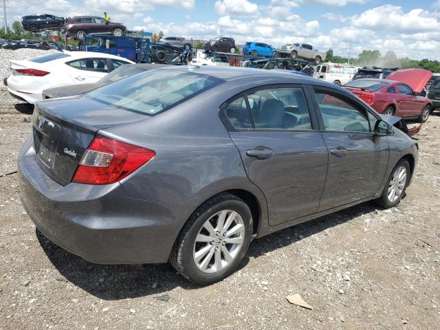 19XFB2F9XCE030401 - 2012 HONDA CIVIC EXL GRAY photo 3