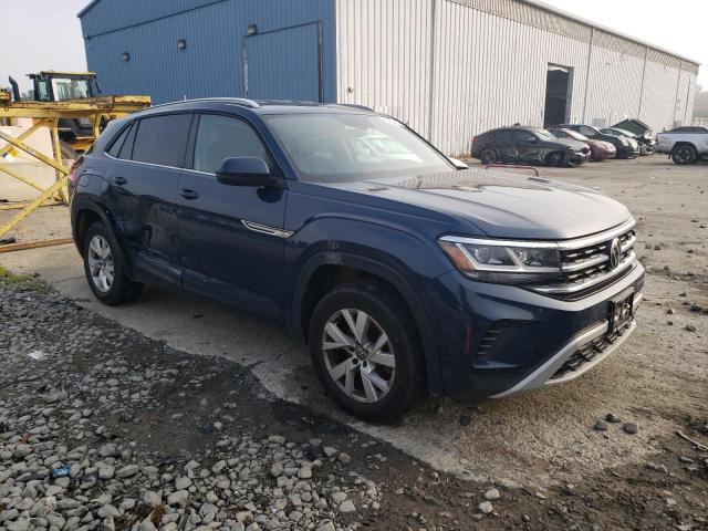 1V2GC2CA6LC203577 - 2020 VOLKSWAGEN ATLAS CROS S BLUE photo 4