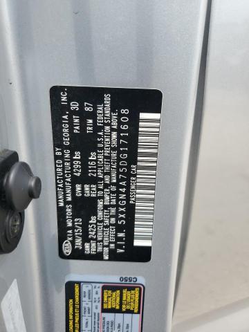 5XXGN4A75DG171608 - 2013 KIA OPTIMA EX SILVER photo 13