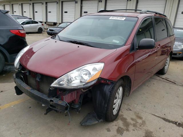 5TDZK23C37S070702 - 2007 TOYOTA SIENNA CE BURGUNDY photo 1