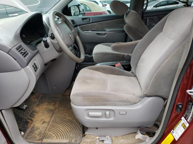 5TDZK23C37S070702 - 2007 TOYOTA SIENNA CE BURGUNDY photo 7