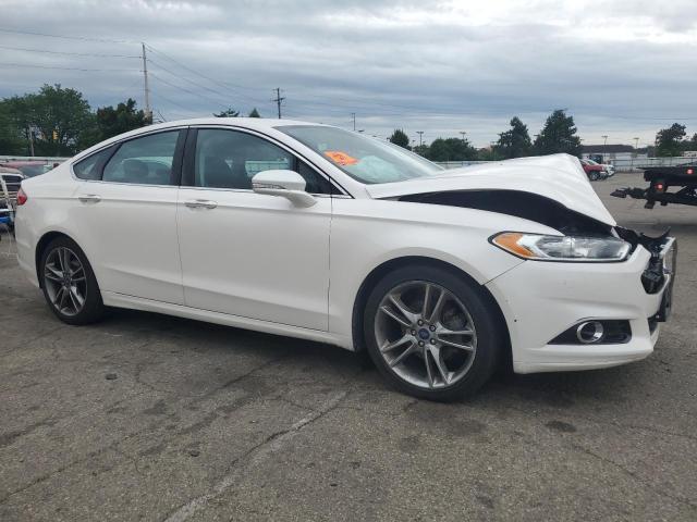 3FA6P0K90DR112407 - 2013 FORD FUSION TITANIUM WHITE photo 4