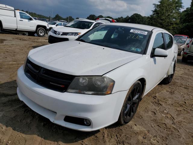 1C3CDZCB4DN683062 - 2013 DODGE AVENGER SXT WHITE photo 1