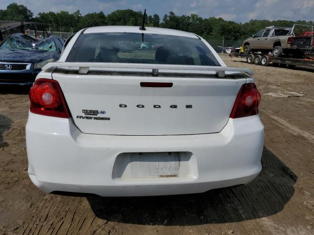 1C3CDZCB4DN683062 - 2013 DODGE AVENGER SXT WHITE photo 6