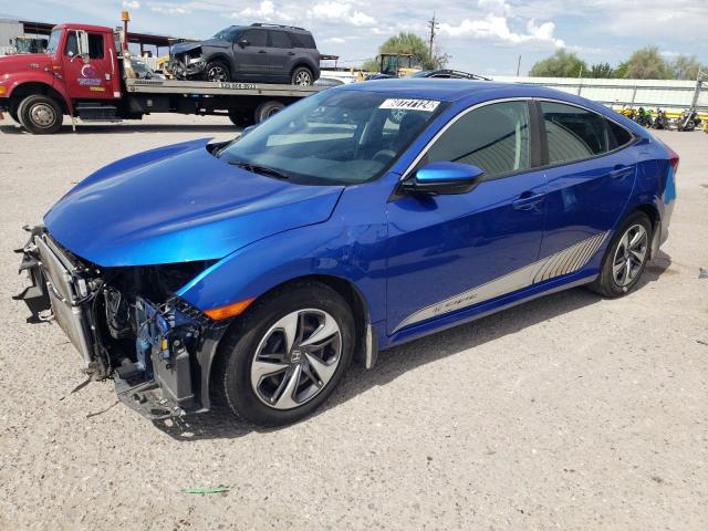 19XFC2F60LE002464 - 2020 HONDA CIVIC LX BLUE photo 1