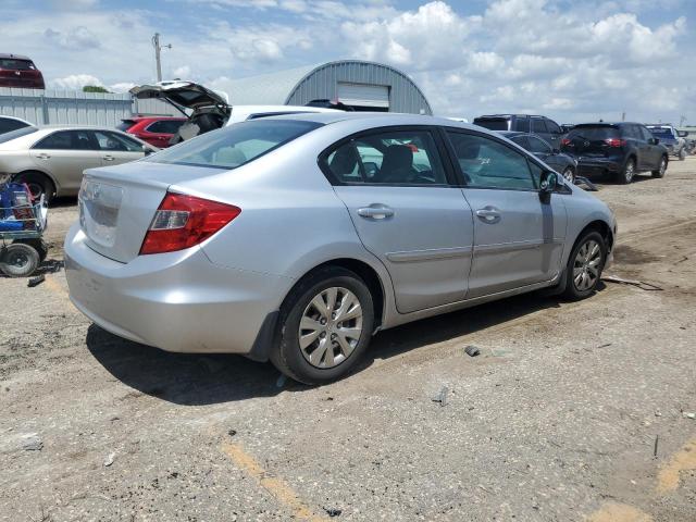 2HGFB2F5XCH580913 - 2012 HONDA CIVIC LX 银色 照片 3