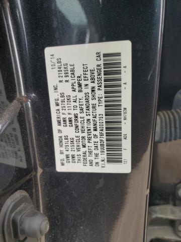 19UUB3F76FA000753 - 2015 ACURA TLX ADVANCE 灰色 照片 12