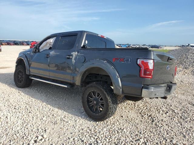 1FTEW1EF4FKE03676 - 2015 FORD F150 SUPERCREW GRAY photo 2