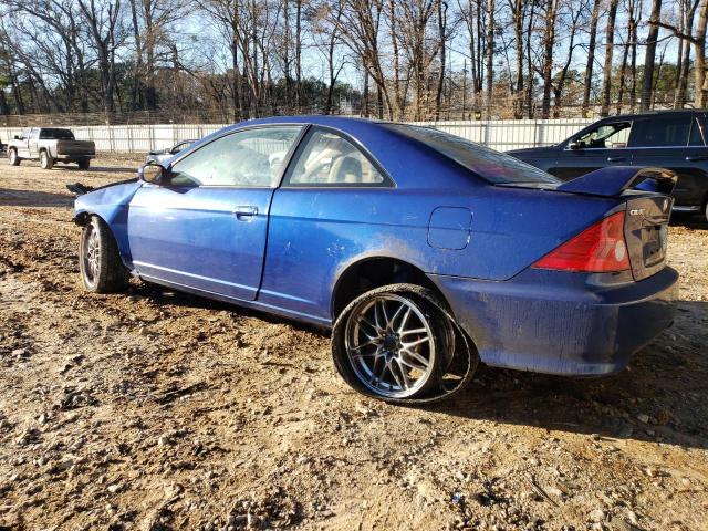 1HGEM22994L039466 - 2004 HONDA CIVIC EX BLUE photo 2