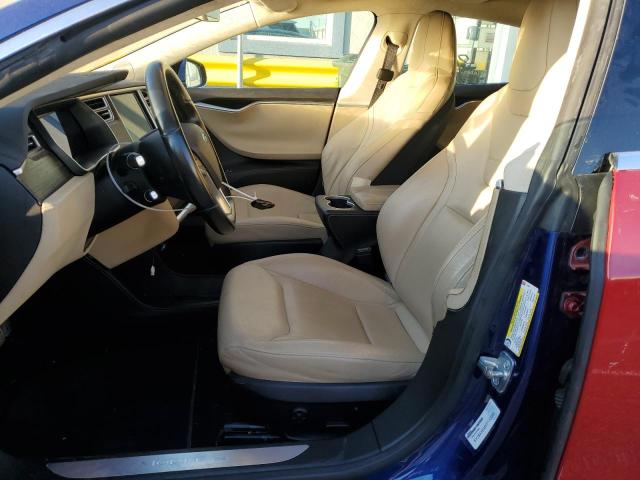 5YJSA1E45FF112083 - 2015 TESLA MODEL S 蓝色 照片 7