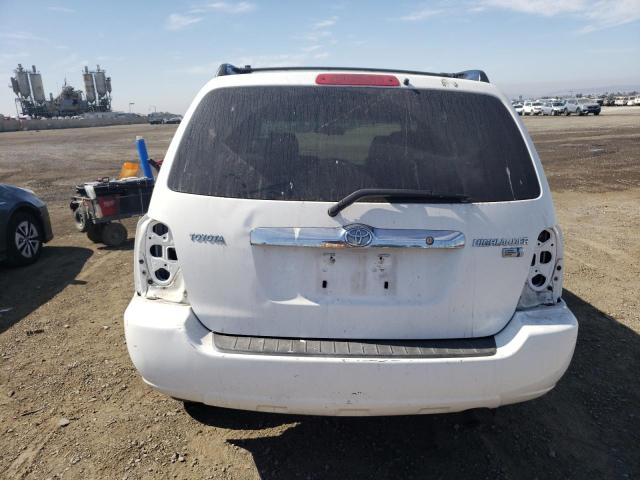 JTEDW21A560013205 - 2006 TOYOTA HIGHLANDER HYBRID WHITE photo 6