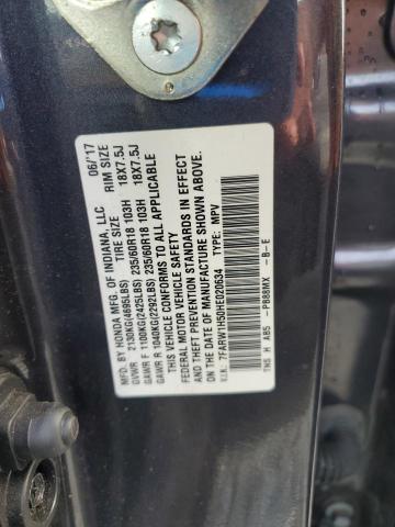 7FARW1H50HE020634 - 2017 HONDA CR-V EX BLUE photo 14