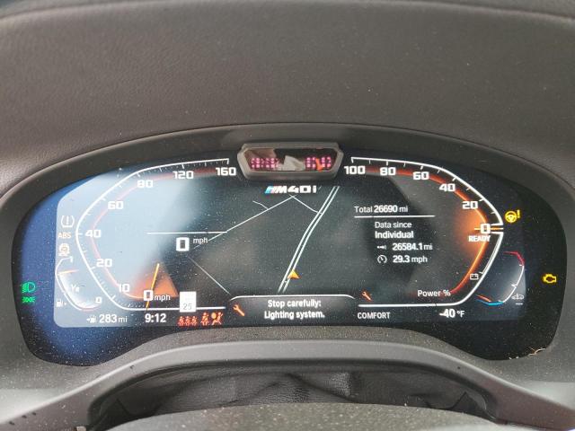 5UX83DP04N9M66359 - 2022 BMW X3 M40I WHITE photo 9