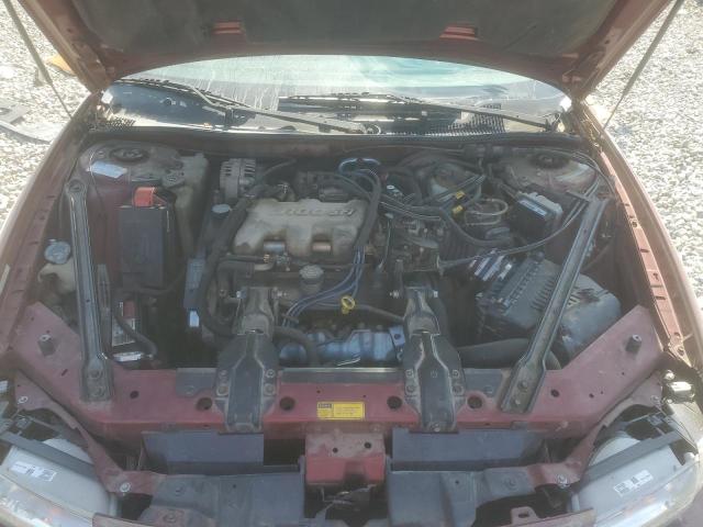 1G2WJ52J3YF131009 - 2000 PONTIAC GRAND PRIX SE ბურგუნდია ფოტო 11