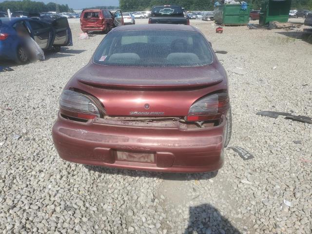 1G2WJ52J3YF131009 - 2000 PONTIAC GRAND PRIX SE ბურგუნდია ფოტო 6