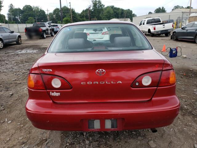 2T1BR12E92C579740 - 2002 TOYOTA COROLLA CE RED photo 6