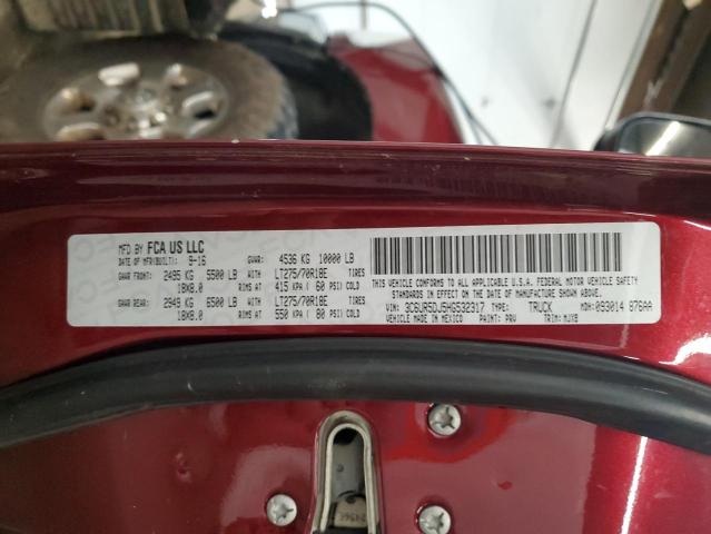 3C6UR5DJ5HG532317 - 2017 RAM 2500 SLT BURGUNDY photo 12