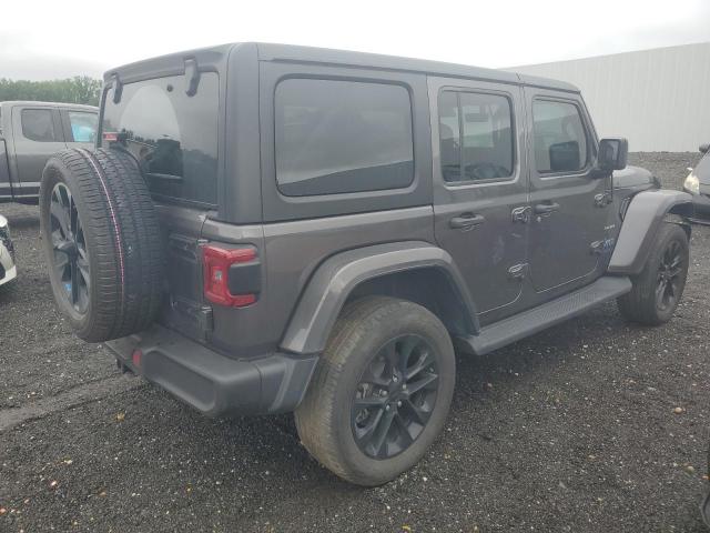 1C4JJXP62NW275037 - 2022 JEEP WRANGLER U SAHARA 4XE CHARCOAL photo 3