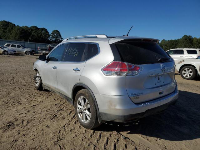 KNMAT2MT3FP559795 - 2015 NISSAN ROGUE S SILVER photo 3