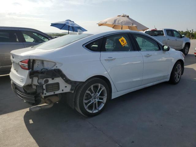 3FA6P0CD6KR182395 - 2019 FORD FUSION SEL WHITE photo 3