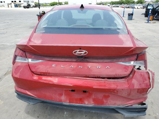 5NPLL4AG6MH050871 - 2021 HYUNDAI ELANTRA SE RED photo 6