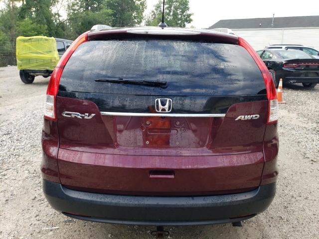 5J6RM4H75DL086604 - 2013 HONDA CR-V EXL BURGUNDY photo 6