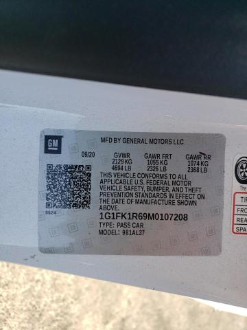 1G1FK1R69M0107208 - 2021 CHEVROLET CAMARO ZL1 白色 照片 12