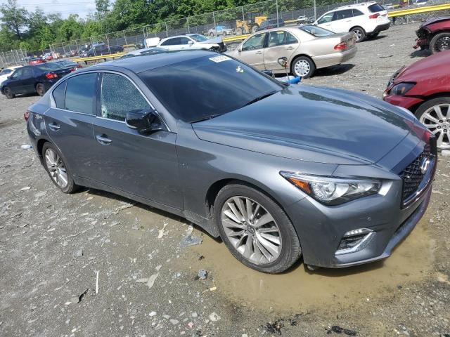 JN1EV7AR1KM590625 - 2019 INFINITI Q50 LUXE CHARCOAL photo 4