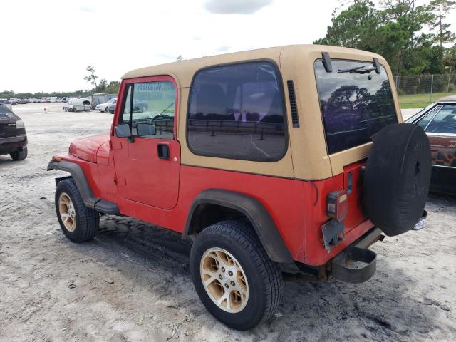 1J4FY19PXSP308242 - 1995 JEEP WRANGLER / S RED photo 2