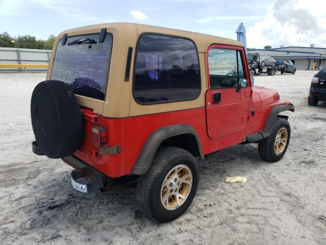 1J4FY19PXSP308242 - 1995 JEEP WRANGLER / S RED photo 3