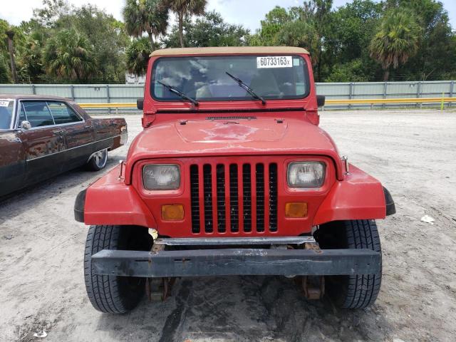 1J4FY19PXSP308242 - 1995 JEEP WRANGLER / S RED photo 5