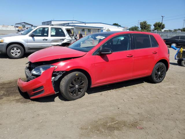 3VW117AUXHM031144 - 2017 VOLKSWAGEN GOLF S RED photo 1