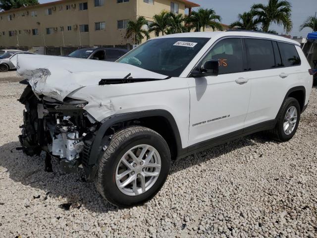 1C4RJKAGXP8793704 - 2023 JEEP GRAND CHER L LAREDO WHITE photo 1