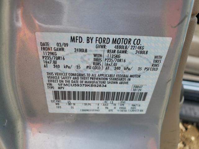 1FMCU59379KB92834 - 2009 FORD ESCAPE HYBRID TURQUOISE photo 13