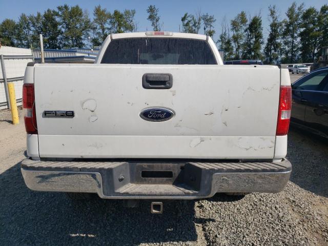 1FTPW14585KE20450 - 2005 FORD F150 SUPERCREW WHITE photo 6