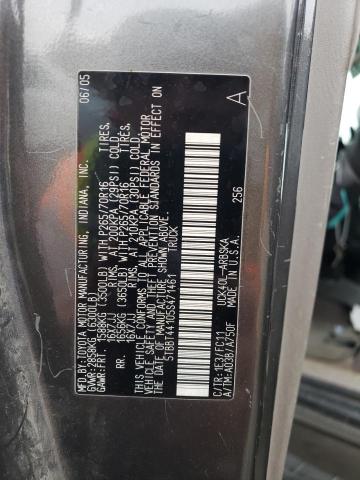 5TBBT44105S471461 - 2005 TOYOTA TUNDRA ACCESS CAB SR5 GRAY photo 12